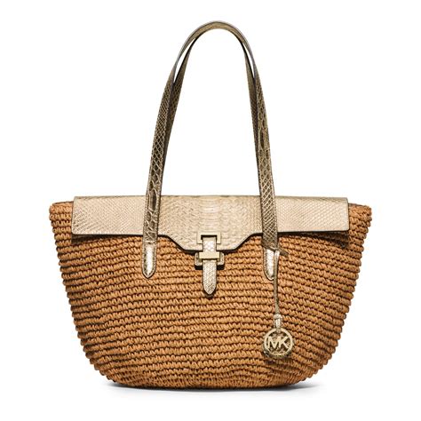 Naomi Large Straw Tote Bag 